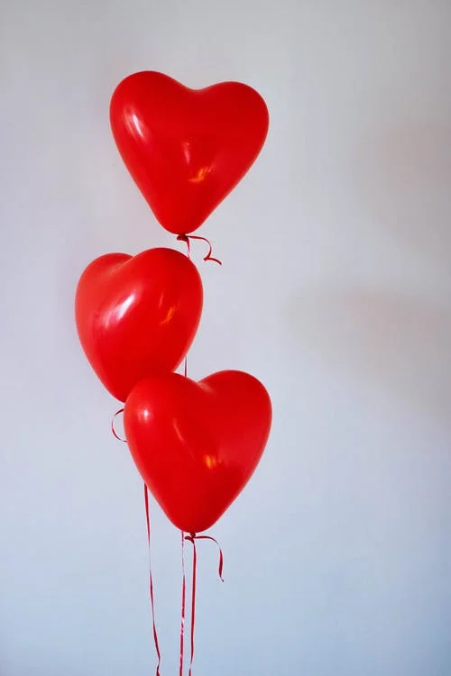 Heart Shape Red Balloons