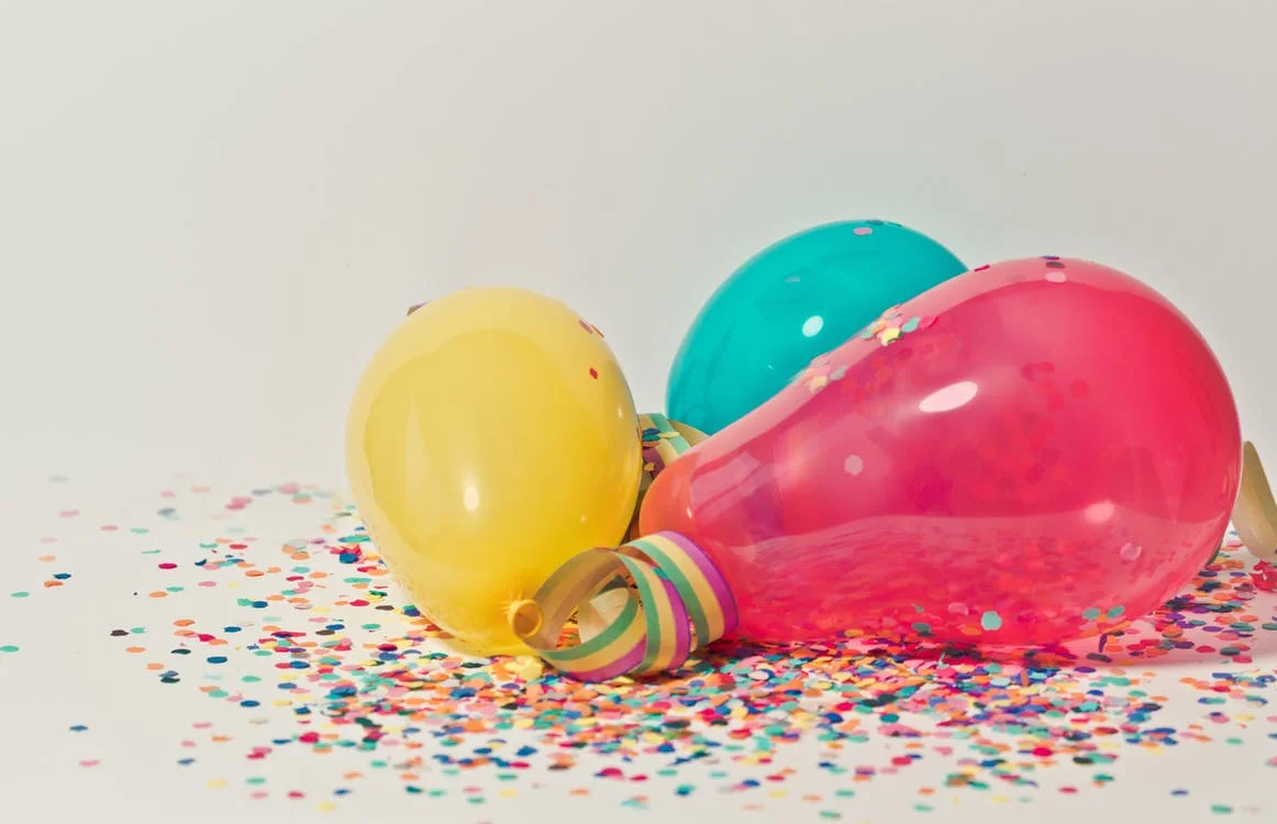 Confetti and Balloons for Celebrations